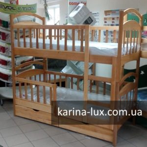 Двоповерхове ліжко Каріна СП у повній комплектації