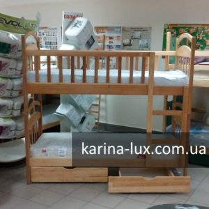 Двоповерхове ліжко Каріна СП (з шухлядами/без нижніх бортів)